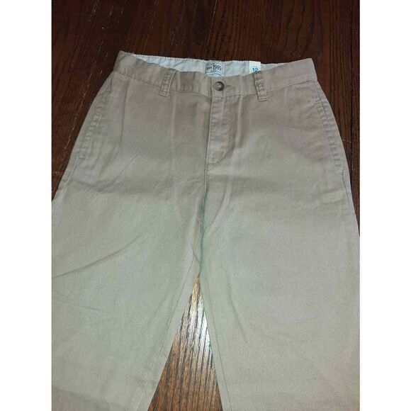 New Boys Size 12 Childrens Place Khaki Tan Adjustable Waist Cotton Pants NWT - Picture 2 of 5